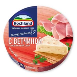 Сыр плавленный Хохланд 140г с ветчиной [10]