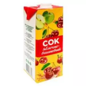 Сок 1л Яблоко -Вишня  (Ширококарамышский) [12]