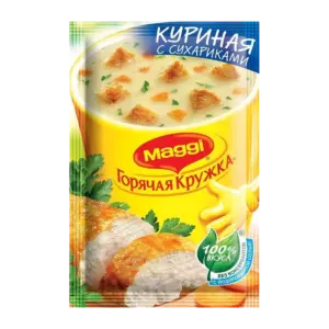 Суп 19г Горячая Кружка куриный с сухариками (Магги)