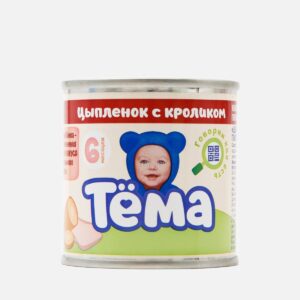 Пюре 90г Тема цыпленок/кролик (Тихорецкий ЗДМК) [12]
