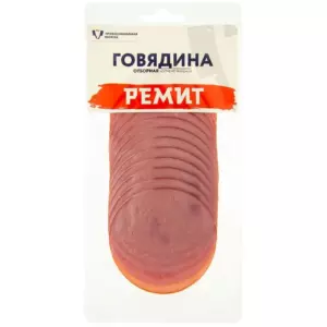Говядина в/к 100г нарезка (Ремит)