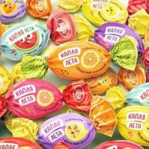 конфеты карамель в ассортименте с фруктовой начинкой