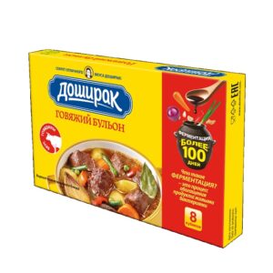 Бульон 80г (10г*8шт) Доширак говядина кубики