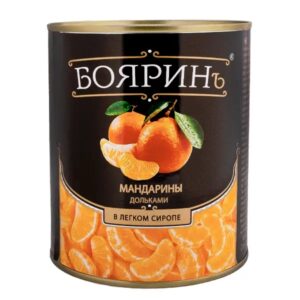 Мандарины в сиропе 3100мл Бояринъ ж/б