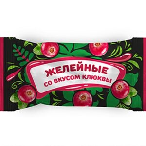 Конфеты желейные 3,5кг клюква КФ Новгородская